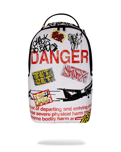 JETBLAST SIGN ON THE RUNWAY BACKPACK