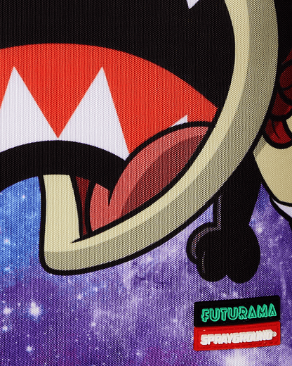 FUTURAMA NIBBLER EAT SHARK DLXR BACKPACK