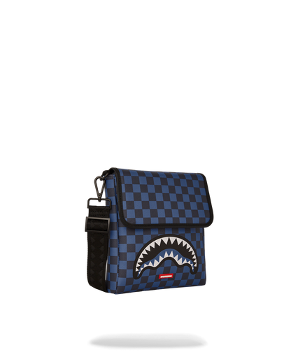 MIDNIGHT MAGIC SHARKS IN PARIS MESSENGER SLING BAG