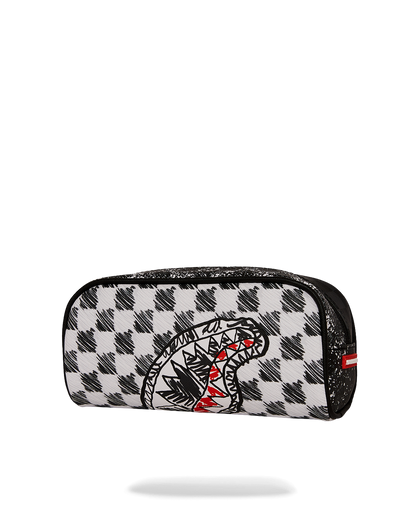 SCRIBBLE DRIBBLE CHECK POUCH
