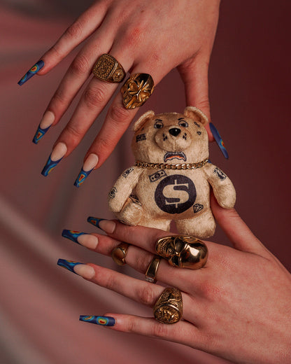 GOLDRUSH BEAR KEYCHAIN