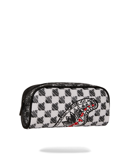 SCRIBBLE DRIBBLE CHECK POUCH