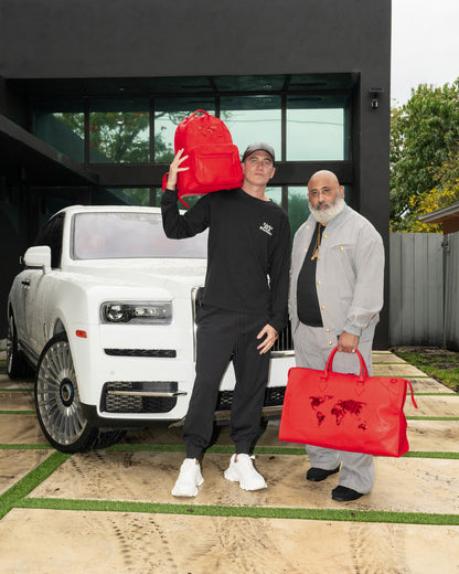 JAMES FIRST CLASS RUBY RED CHATEAU BACKPACK