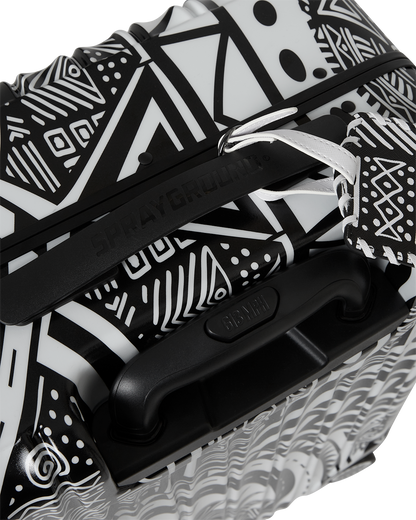 A.I. AFRICAN INTELLIGENCE THE SKYHAWK CARRY-ON LUGGAGE - SANDFLOWER COLLAB