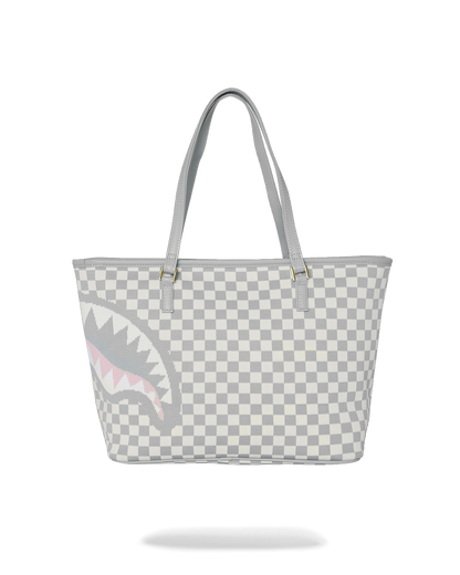 KNIT SHARKS IN PARIS IN CREAM TOTE
