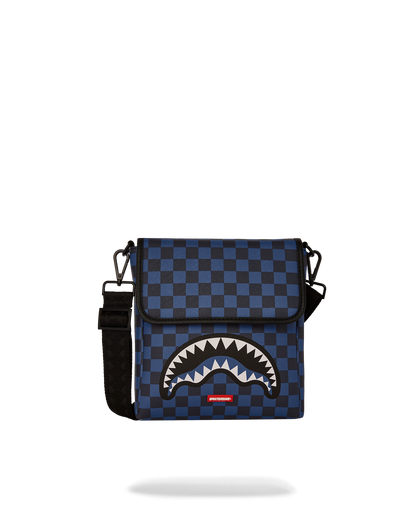 MIDNIGHT MAGIC SHARKS IN PARIS MESSENGER SLING BAG