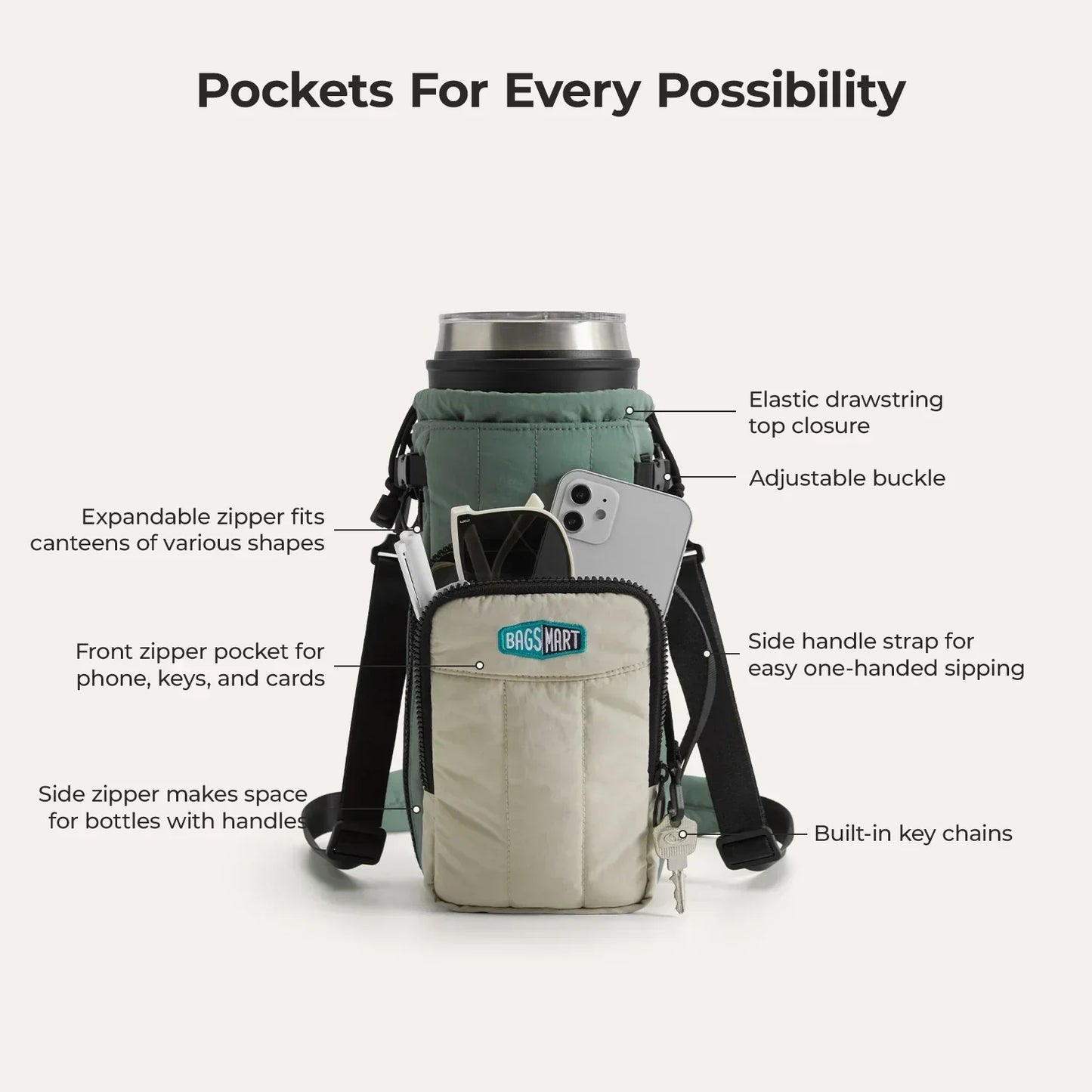 (FREE GIFT) Paz Water Bottle Sling