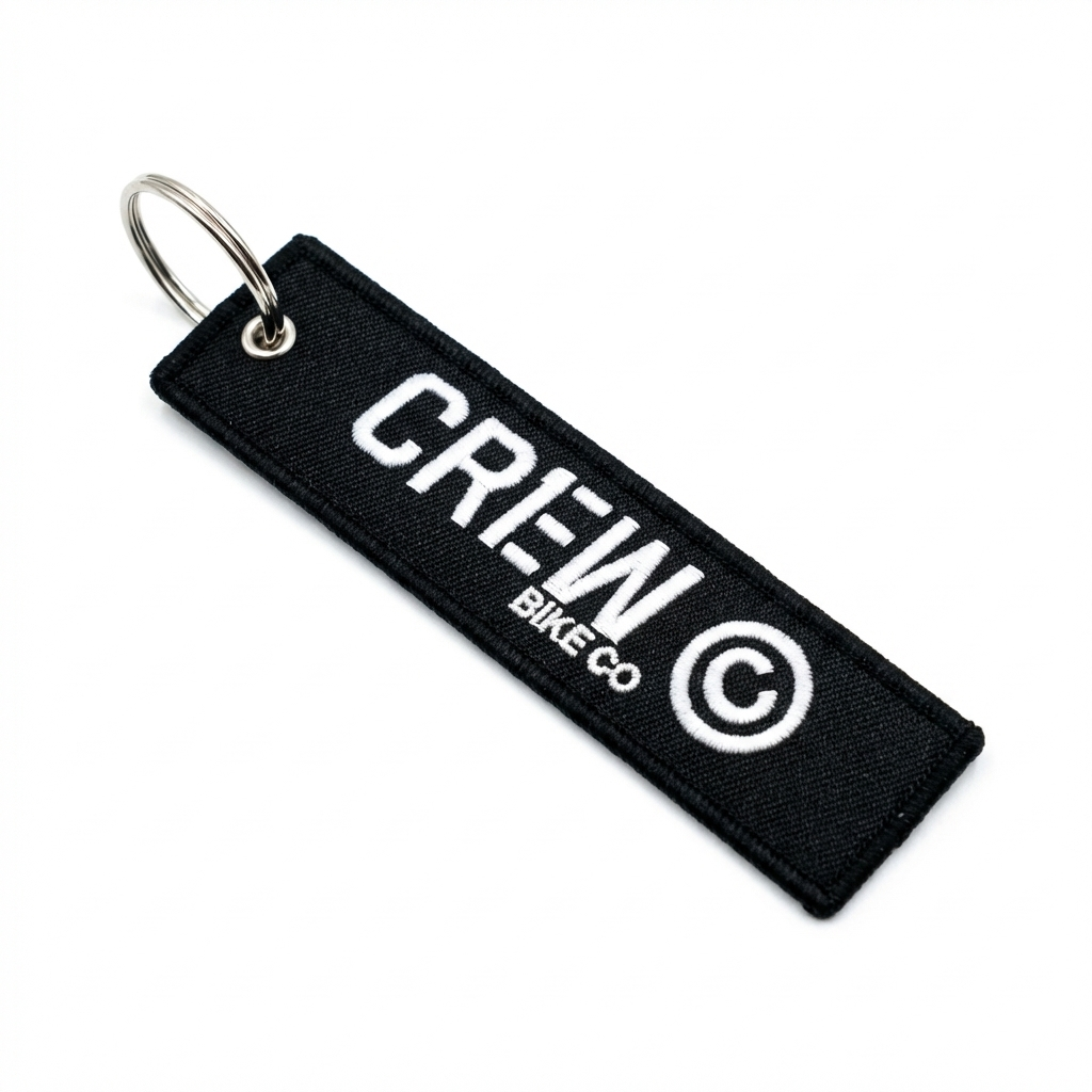 Crew Bike Co Patch Keychain