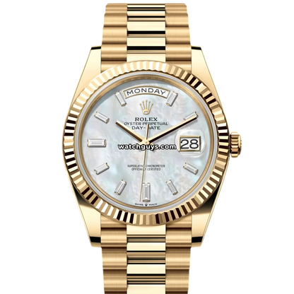 Rolex Day-Date 228238 White Mother of Pearl Diamond