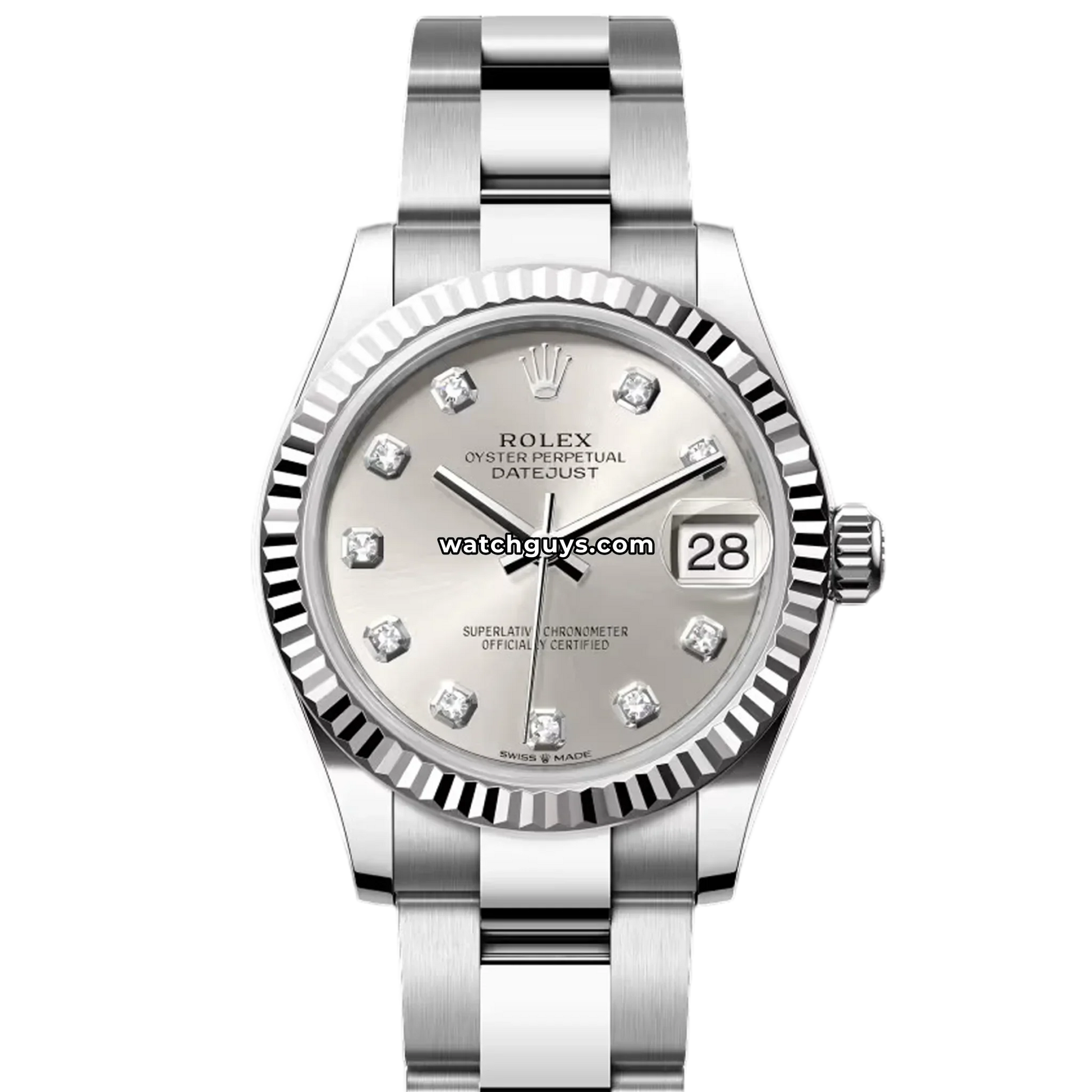 Rolex Datejust 278274 Silver Diamond