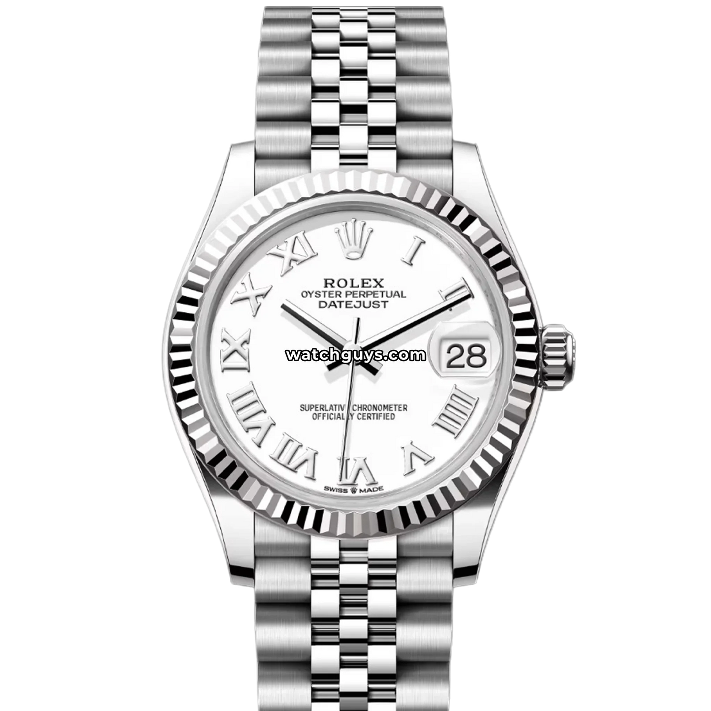 Rolex Datejust 278274 White Roman Jubilee