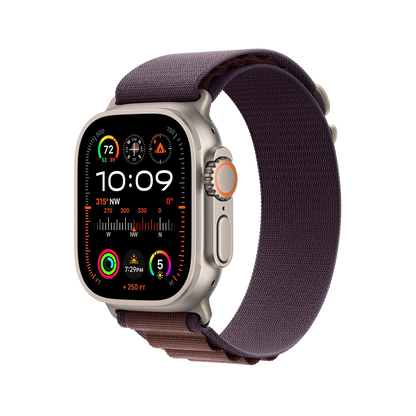 Apple Watch Ultra 2 49mm GPS + Cellular - Titanium - Medium Indigo Alpine Loop, Grade A