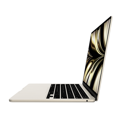 Apple 13-inch MacBook Air M2 chip, 8GB RAM, 256GB Flash, 8-Core GPU, Starlight - Grade B