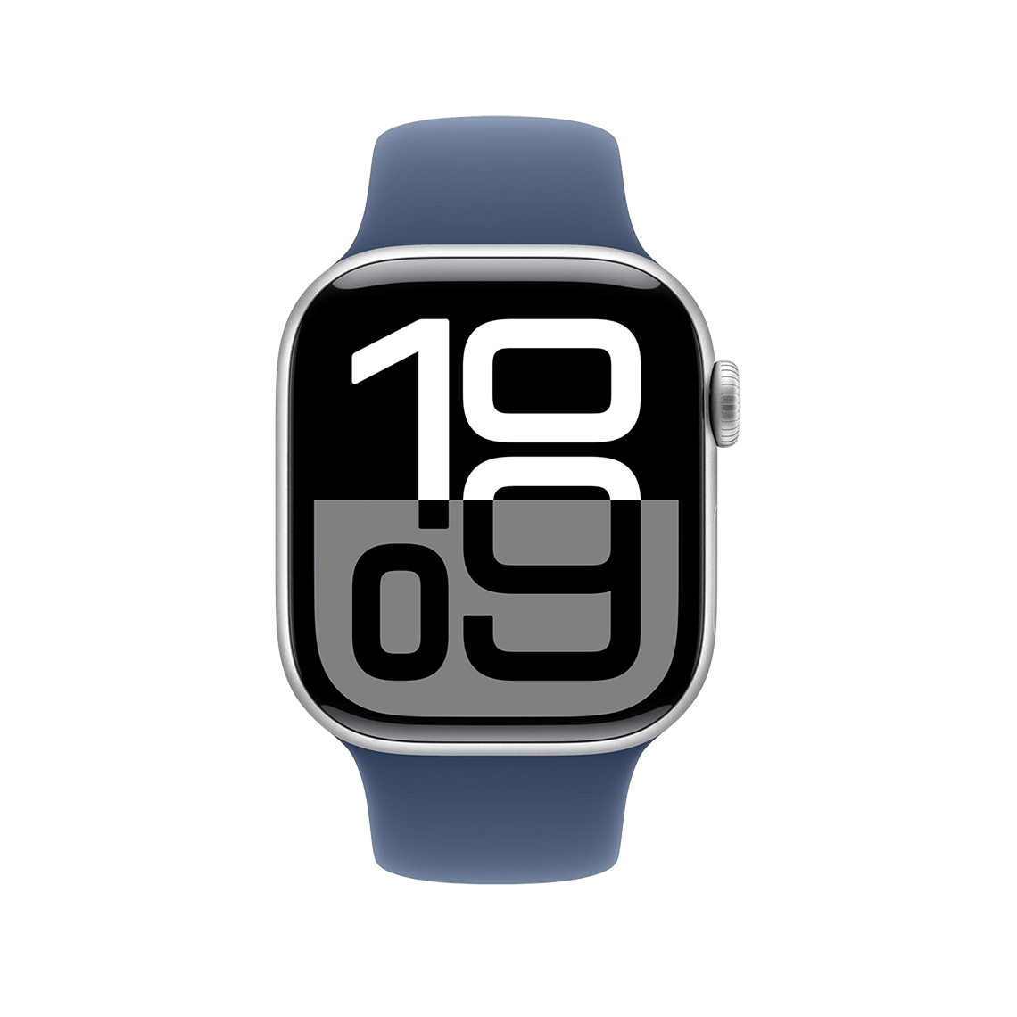 Apple Watch Series 10 42mm GPS + Cellular - Silver w/ M/L Denim Sport Band, Open Box