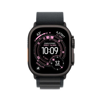 Apple Watch Ultra 3 49mm GPS + Cellular - Black Titanium w/ Small Black Alpine Loop, Grade A