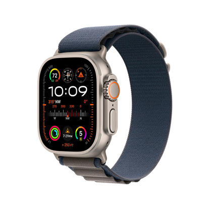 Apple Watch Ultra 2 49mm GPS + Cellular - Titanium - Medium Blue Alpine Loop, Grade A