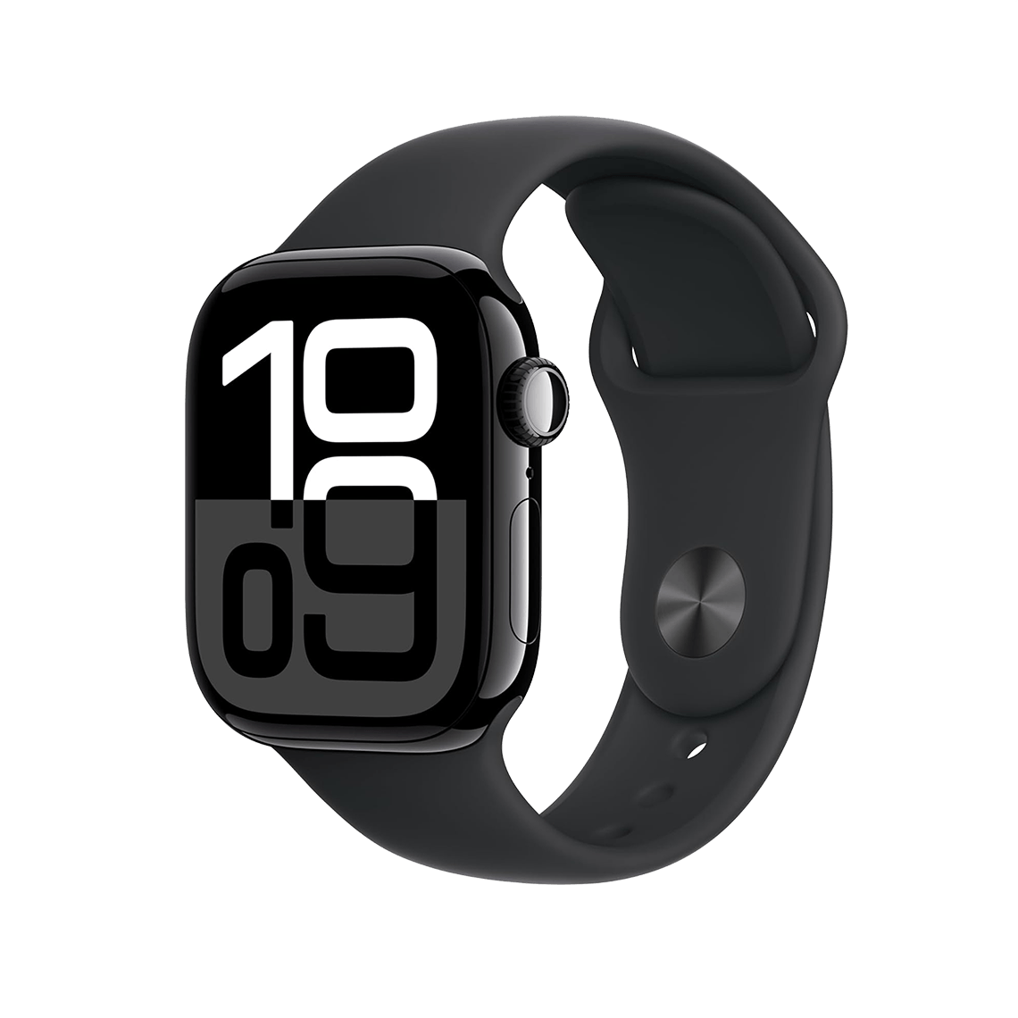 Apple Watch Series 10 46mm GPS - Jet Black w/ S/M Black Sport Band, Grade A