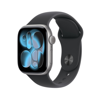 Apple Watch Series 11 46mm GPS + Cellular - Space Gray w/ S/M Black Sport Band, Grade B