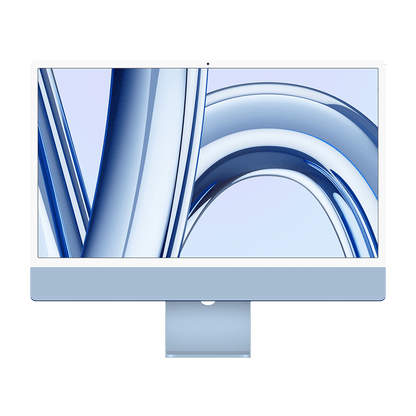 Apple M3 iMac 24-inch - Blue - 8GB RAM, 256GB Flash, 10-Core GPU, 4 Ports, Open Box