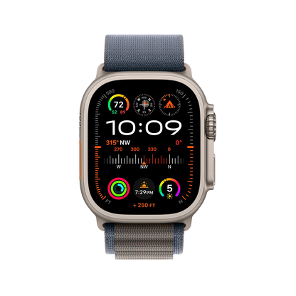 Apple Watch Ultra 2 49mm GPS + Cellular - Titanium - Small Blue Alpine Loop, Grade A