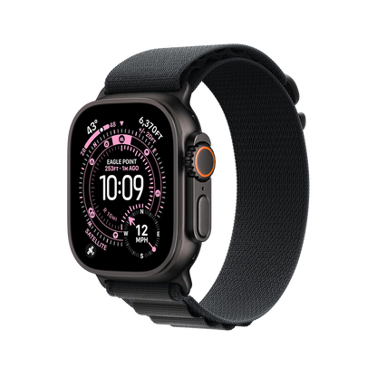 Apple Watch Ultra 3 49mm GPS + Cellular - Black Titanium w/ Small Black Alpine Loop, Grade B