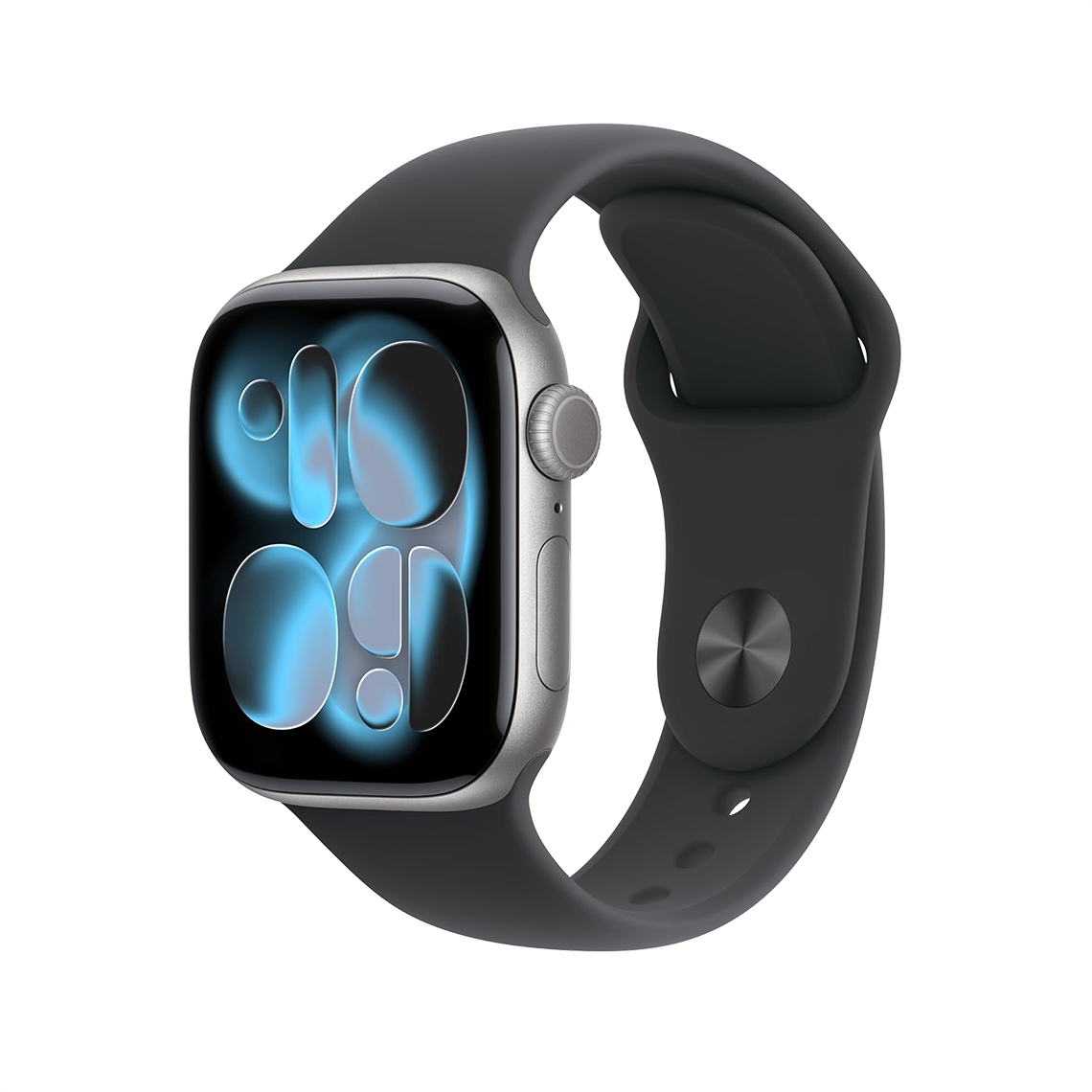 Apple Watch Series 11 42mm GPS + Cellular - Space Gray w/ M/L Black Sport Band, Open Box