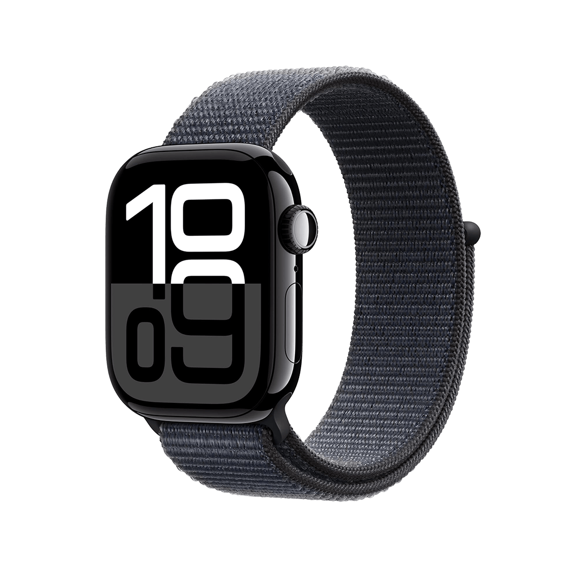 Apple Watch Series 10 42mm GPS + Cellular - Jet Black w/ Ink Sport Loop, Grade B