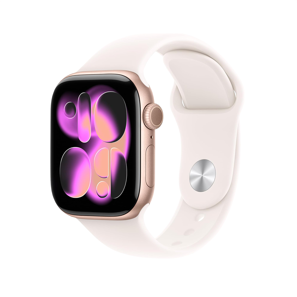 Apple Watch Series 11 46mm GPS - Rose Gold w/ S/M Light Blush Sport Band, Grade A