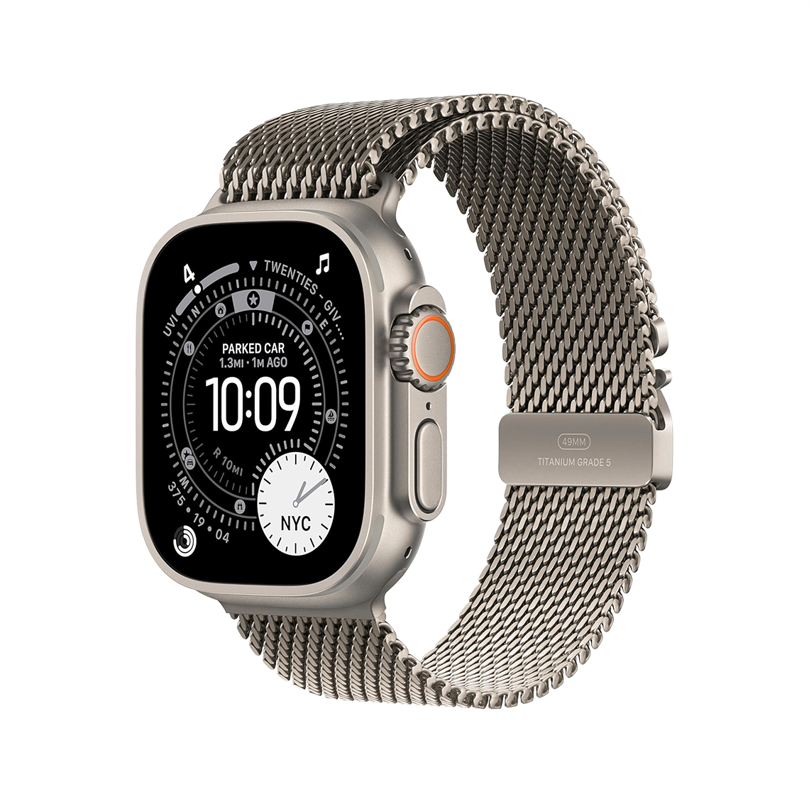 Apple Watch Ultra 3 49mm GPS + Cellular - Natural Titanium w/ Small Natural Titanium Milanese Loop, Grade B