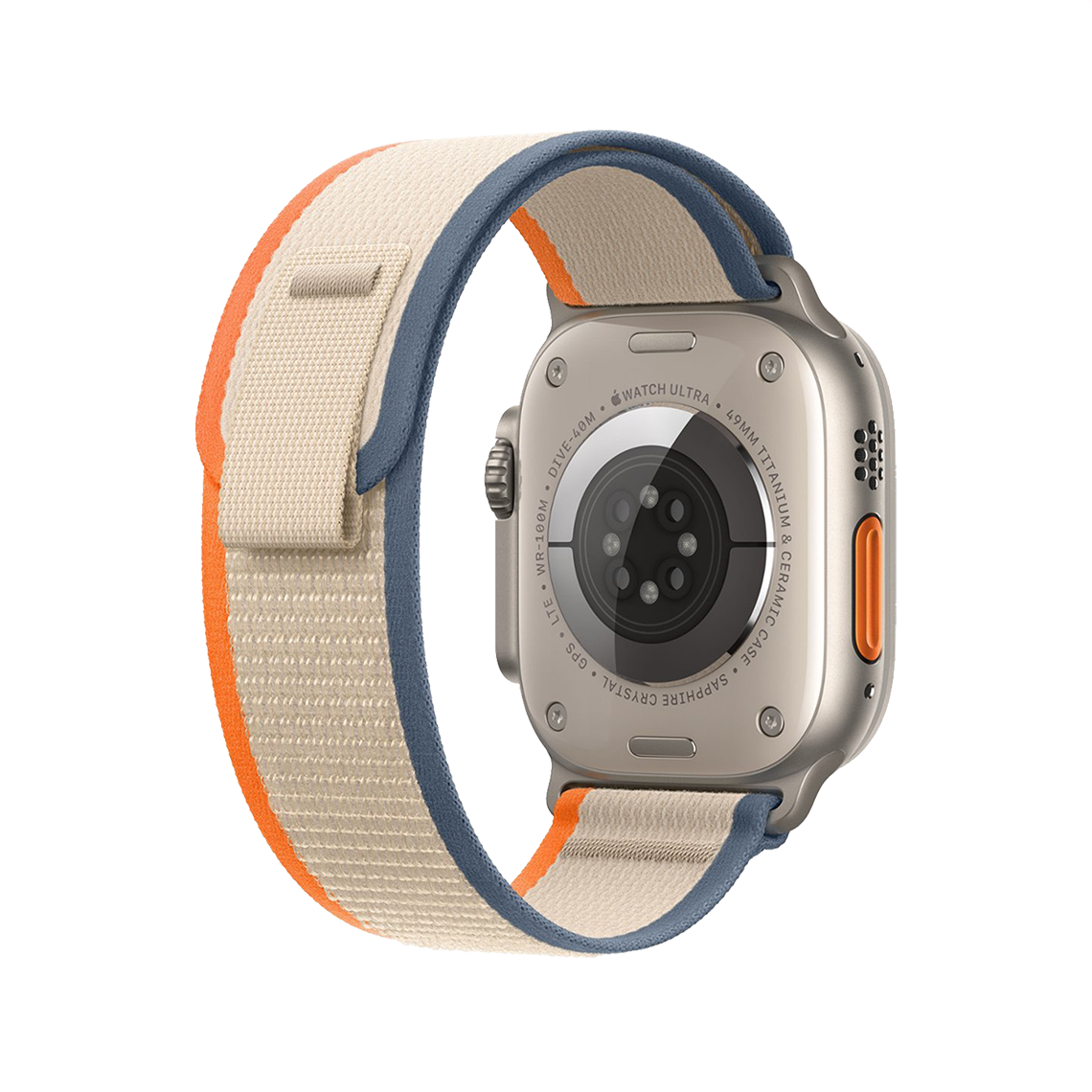 Apple Watch Ultra 2 49mm GPS + Cellular - Titanium - S/M Orange/Beige Trail Loop, Open Box
