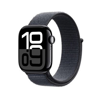 Apple Watch Series 10 46mm GPS - Jet Black w/ Ink Sport Loop, Grade B