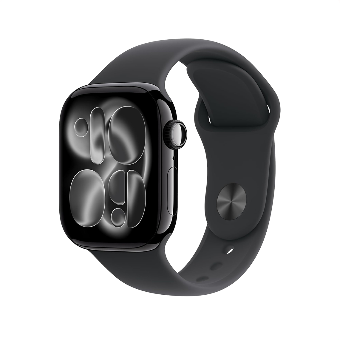 Apple Watch Series 11 42mm GPS - Jet Black w/ M/L Black Sport Band, Grade B