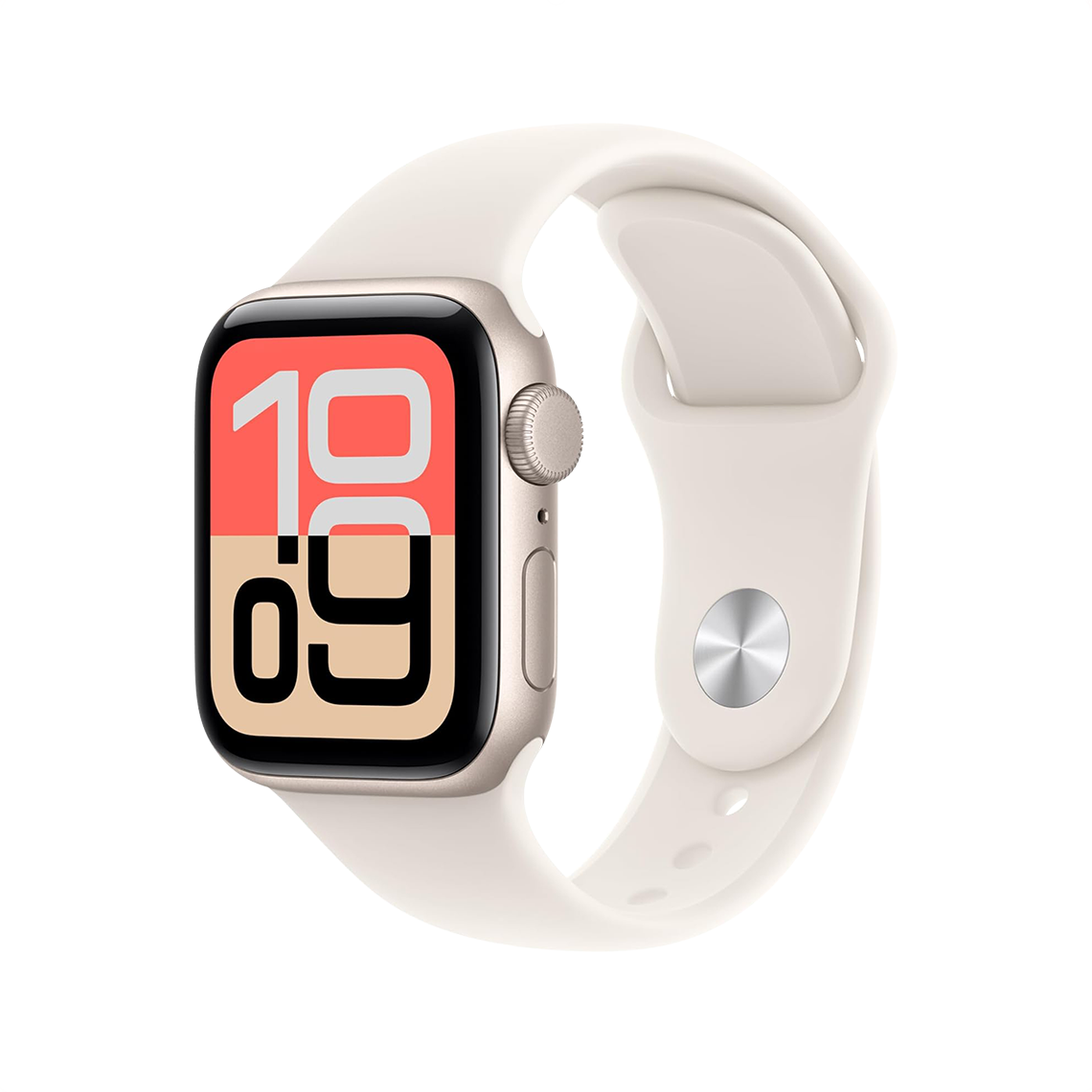 Apple Watch SE 3 40mm GPS - Starlight w/ M/L Starlight Sport Band, Grade B