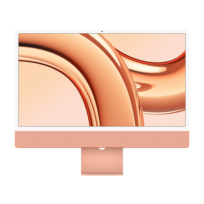 Apple M3 iMac 24-inch - Orange - 8GB RAM, 512GB Flash, 10-Core GPU, 4 Ports, Open Box