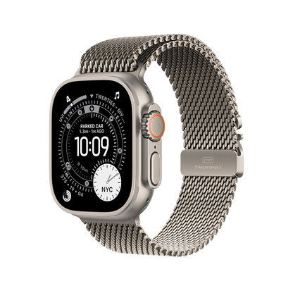 Apple Watch Ultra 3 49mm GPS + Cellular - Natural Titanium w/ Small Natural Titanium Milanese Loop, Open Box