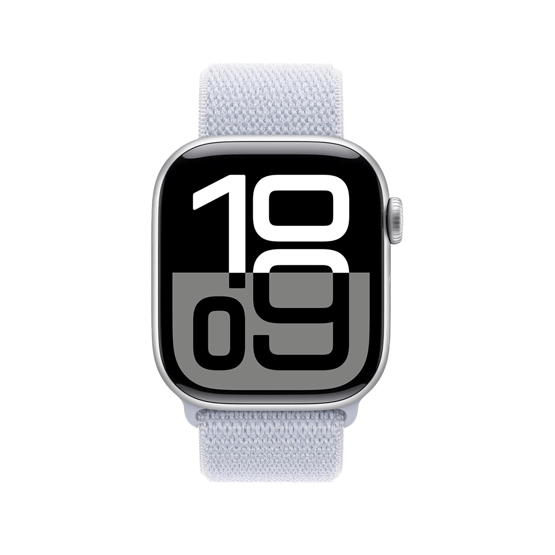 Apple Watch Series 10 42mm GPS - Silver w/ Blue Cloud Sport Loop, Grade B