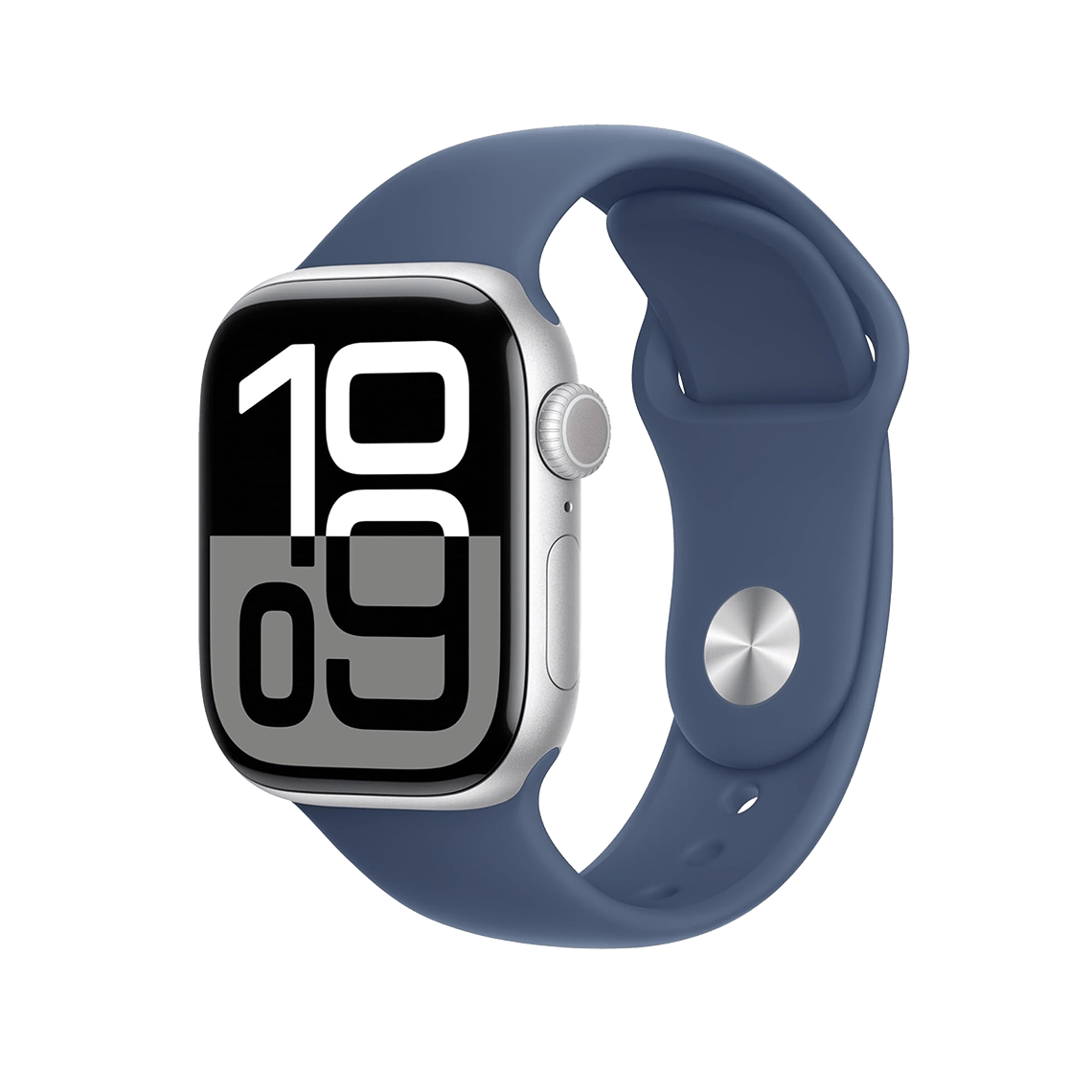 Apple Watch Series 10 42mm GPS + Cellular - Silver w/ S/M Denim Sport Band, Grade B