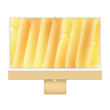Apple M4 iMac 24-inch - Yellow - 16GB RAM, 256GB Flash, 8-Core GPU, 2 Ports, Open Box