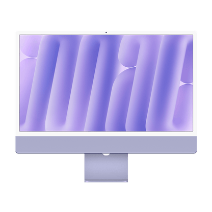 Apple M4 iMac 24-inch - Purple - 16GB RAM, 256GB Flash, 8-Core GPU, 2 Ports, Open Box