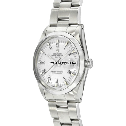 Rolex Date 15000 White Roman