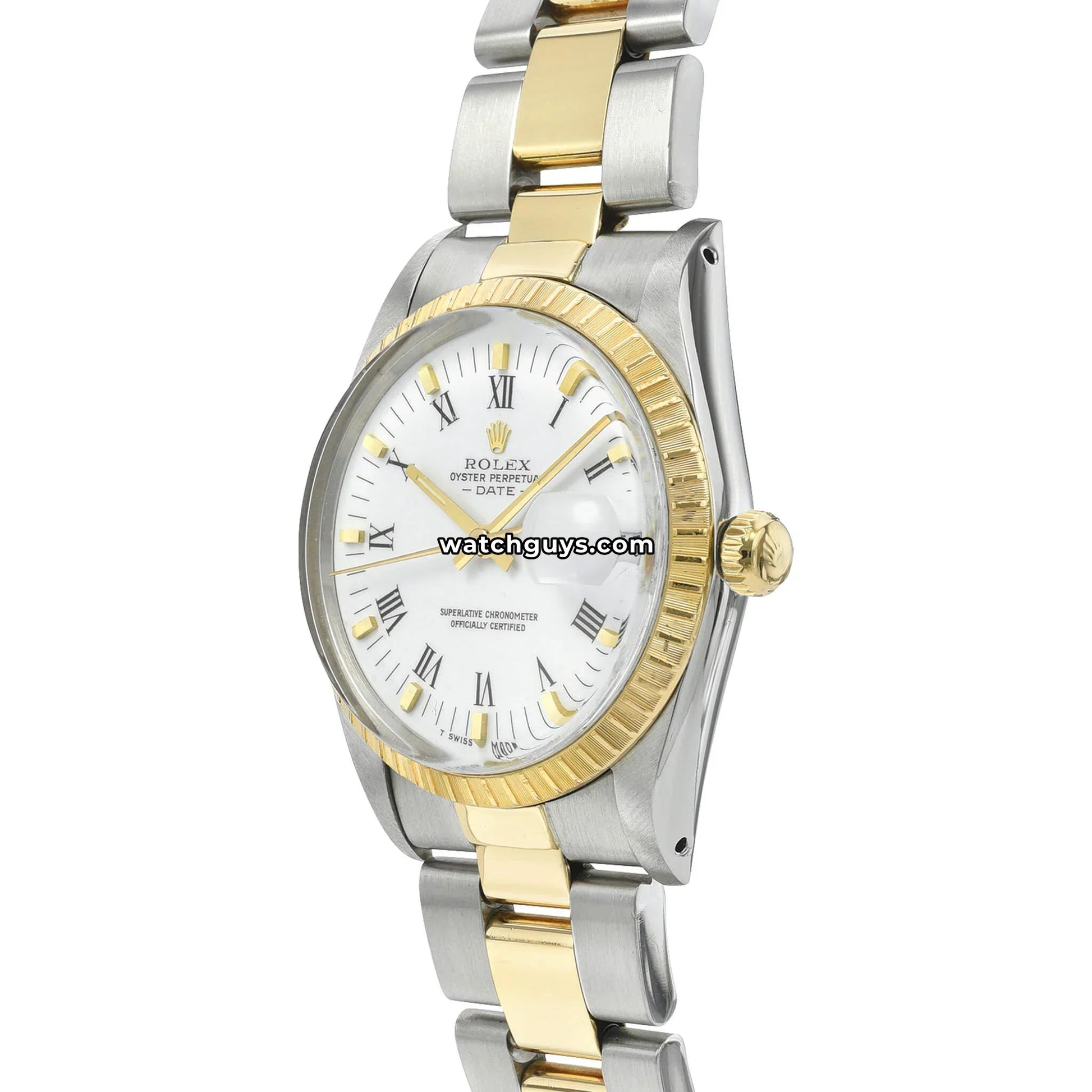 Rolex Date 15053 White Two Tone