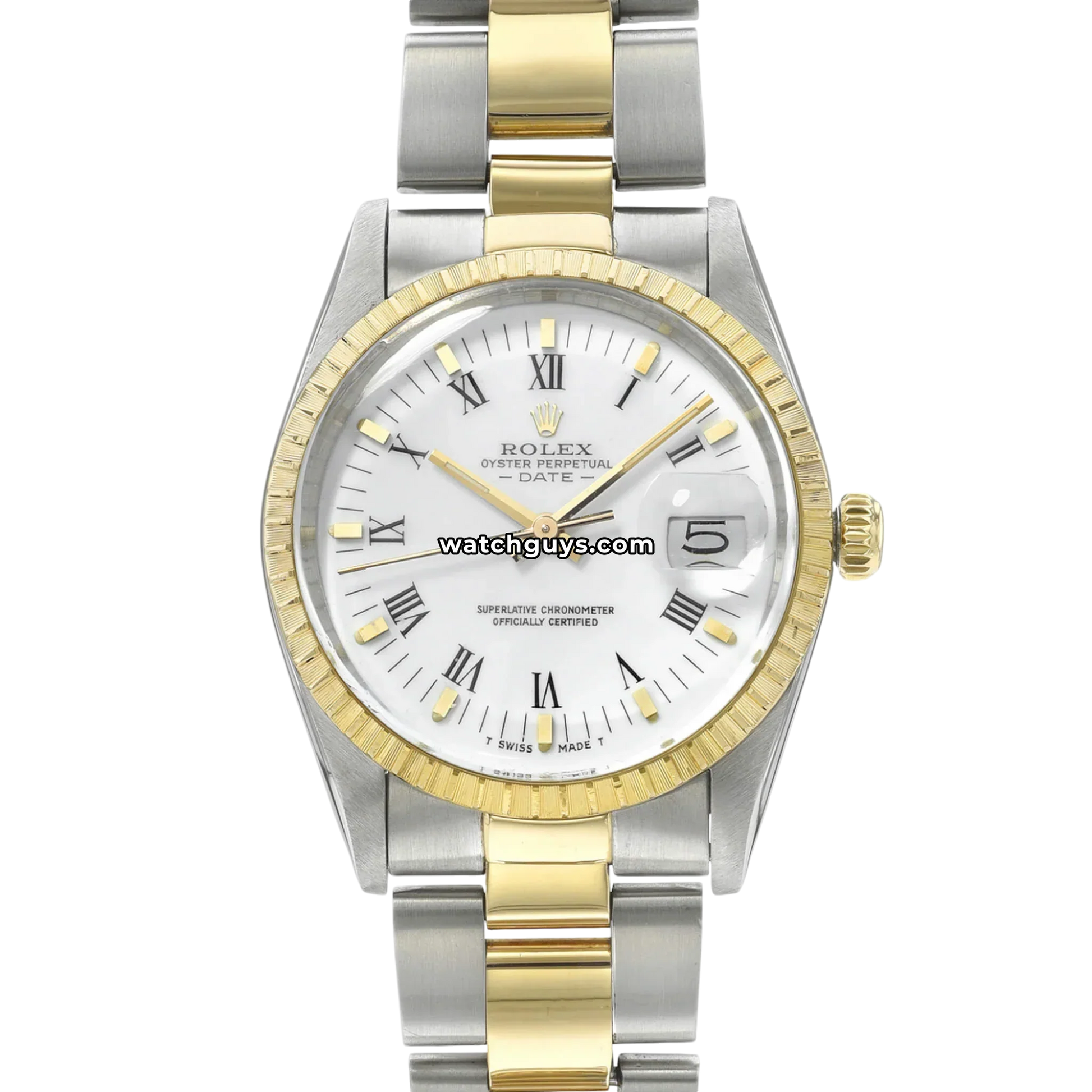 Rolex Date 15053 White Two Tone