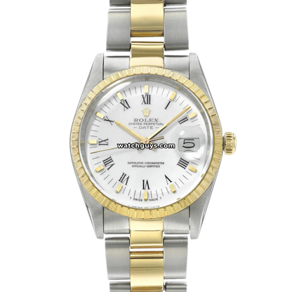 Rolex Date 15053 White Two Tone