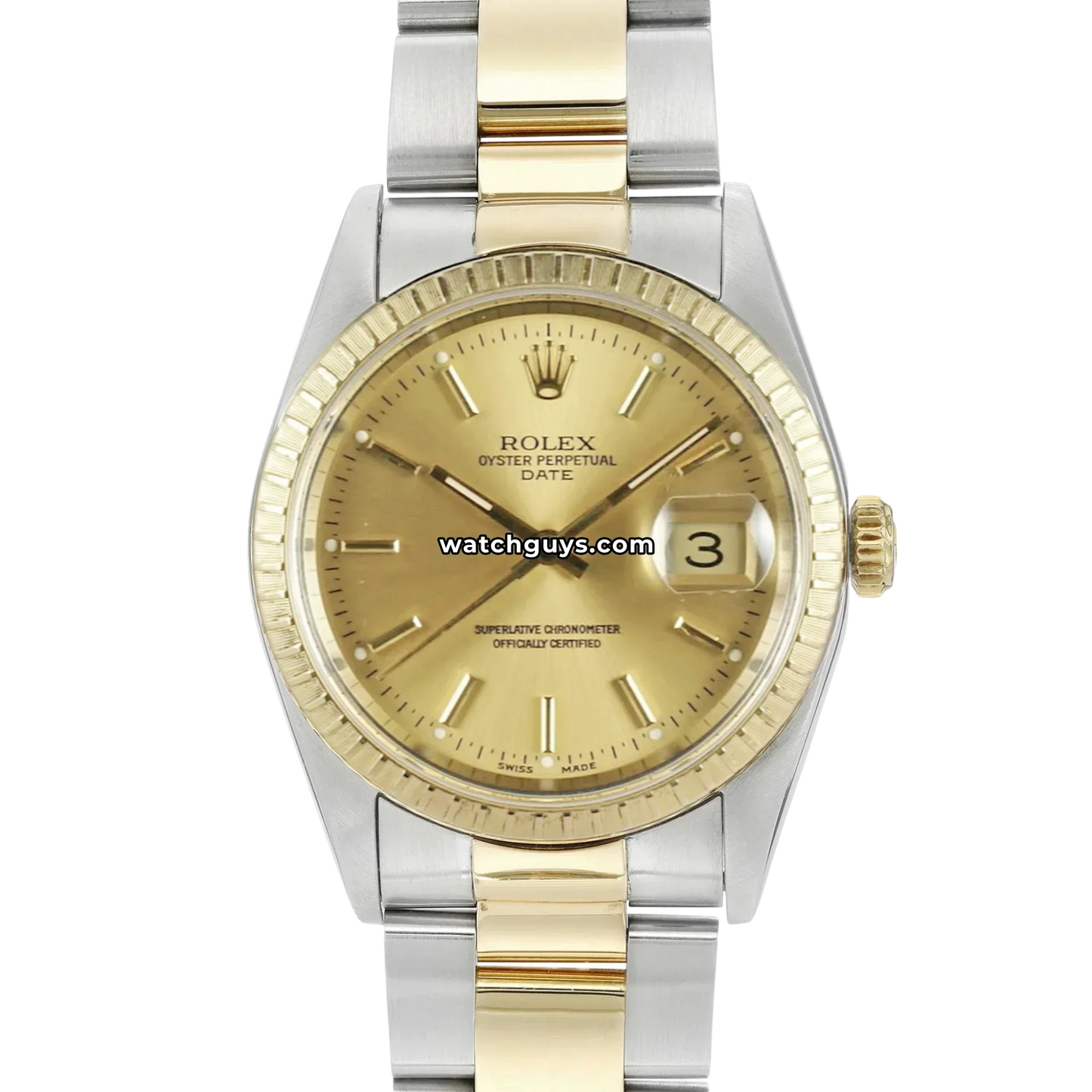Rolex Date 15223 Champagne Index