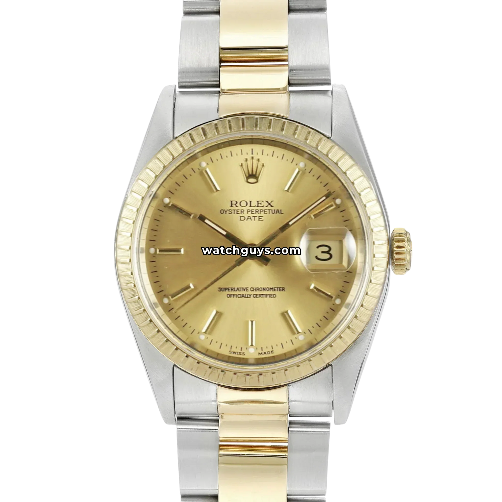Rolex Date 15223 Champagne Index