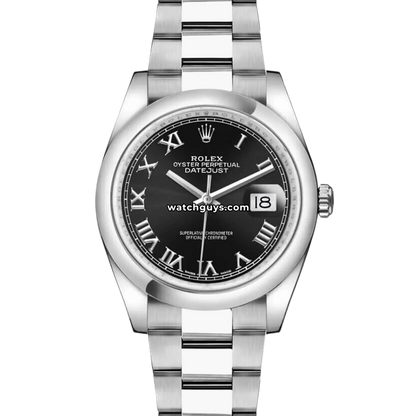 Rolex Datejust 116200 Black Roman Oyster