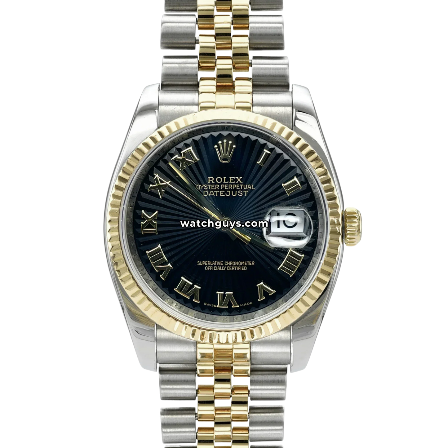 Rolex Datejust 116233 Black Sunbeam Jubilee