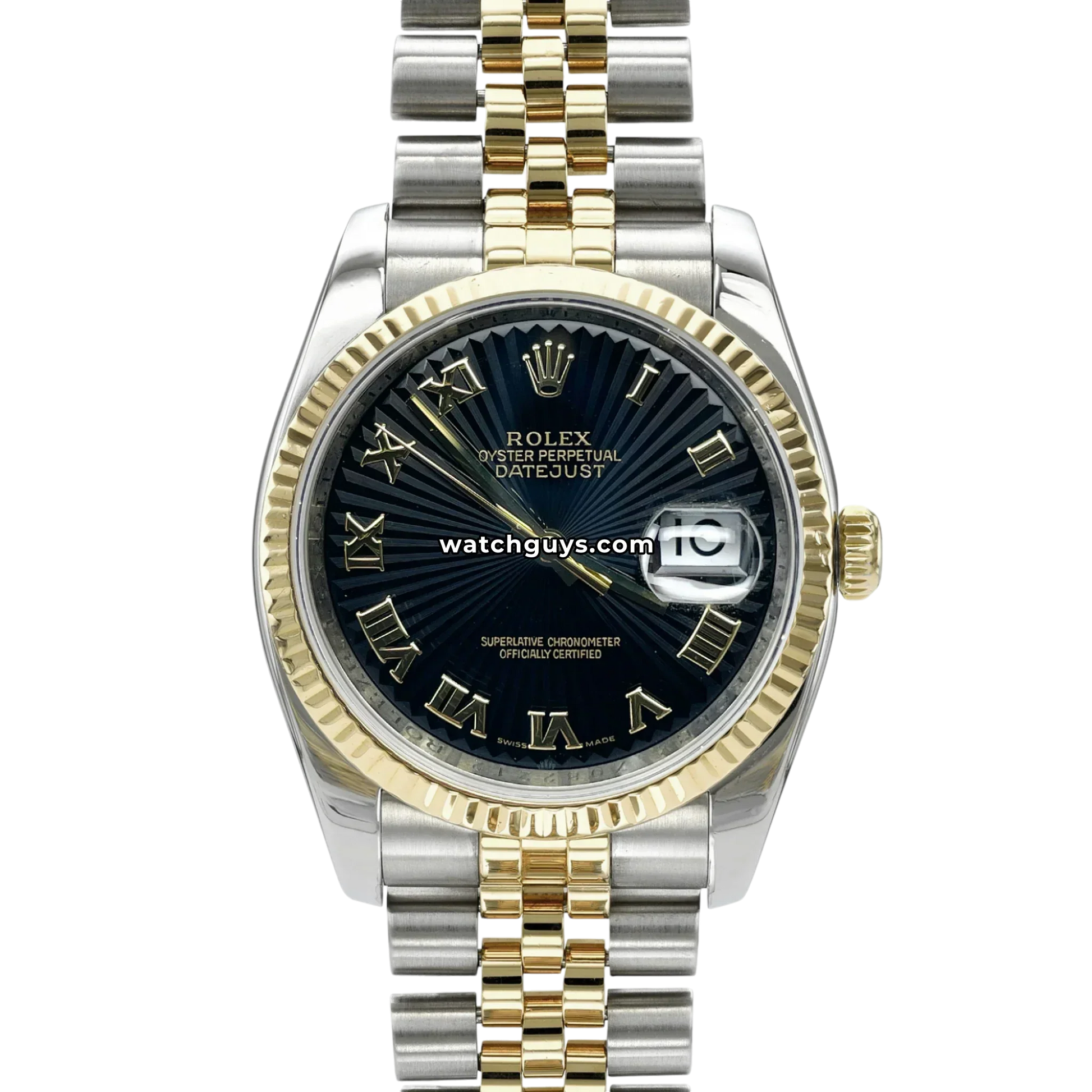Rolex Datejust 116233 Black Sunbeam Jubilee