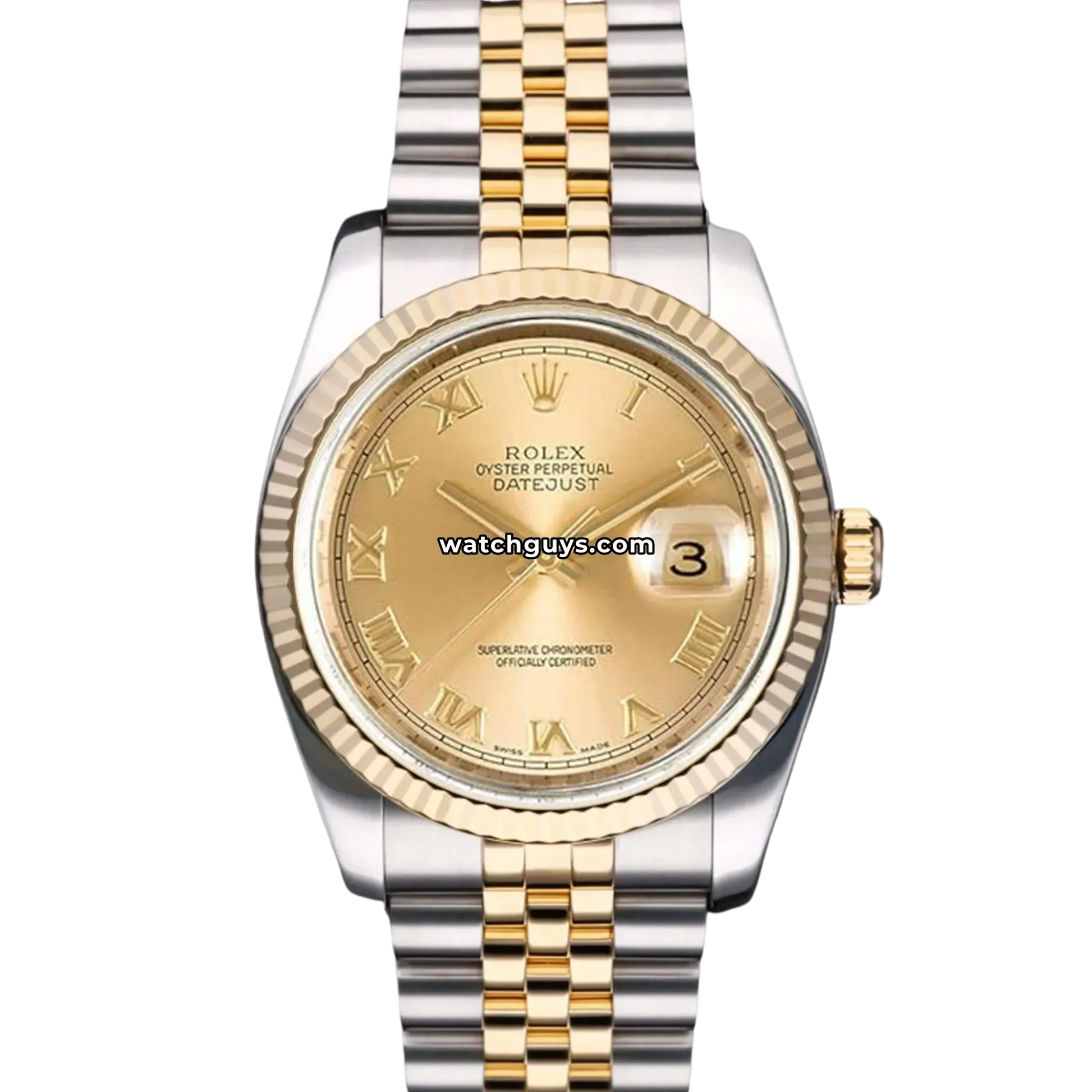 Rolex Datejust 116233 Champagne Roman Jubilee