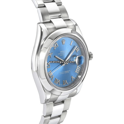 Rolex Datejust 116300 Azzurro Blue Oyster